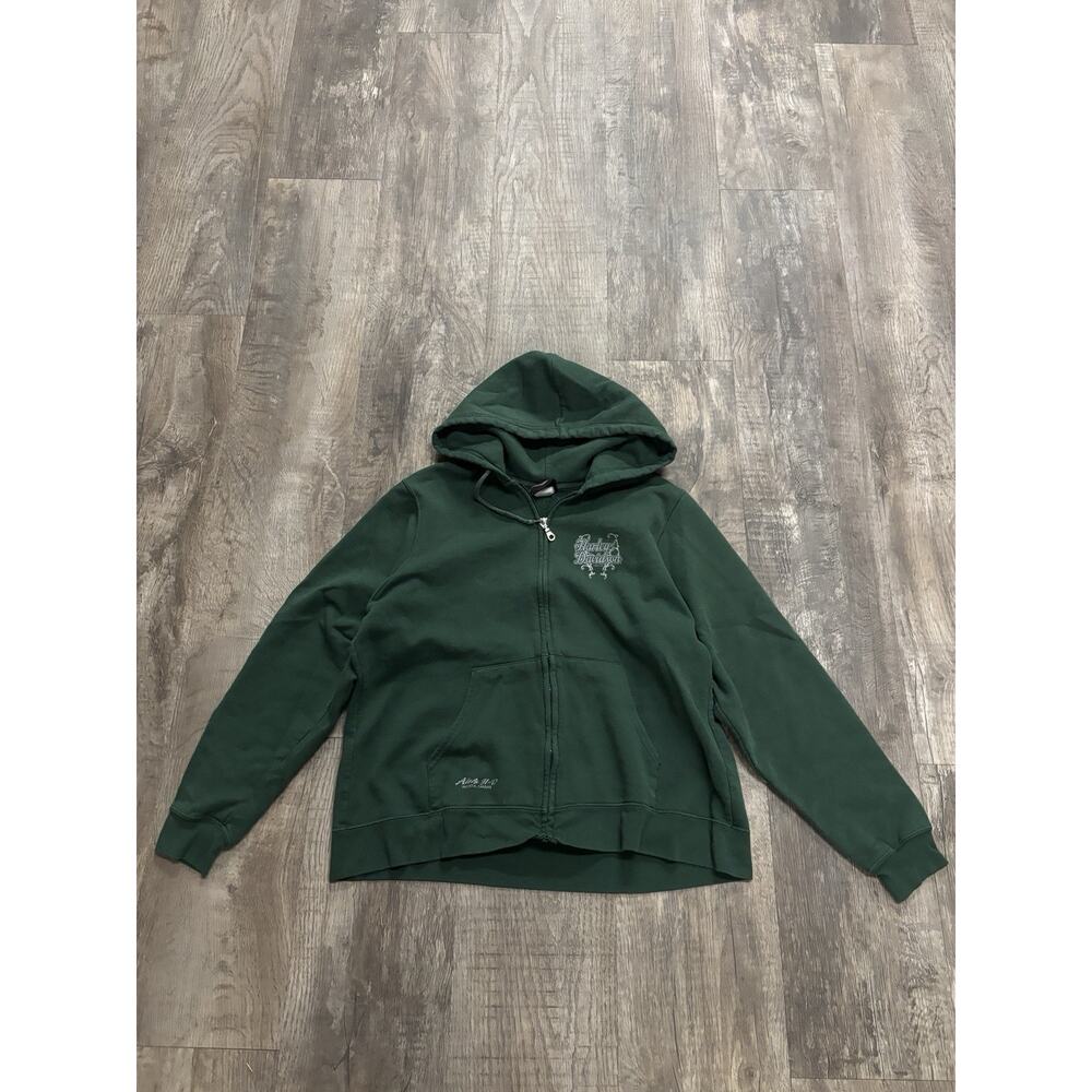 Y2K Green Harley Davidson Women’s Jacket
